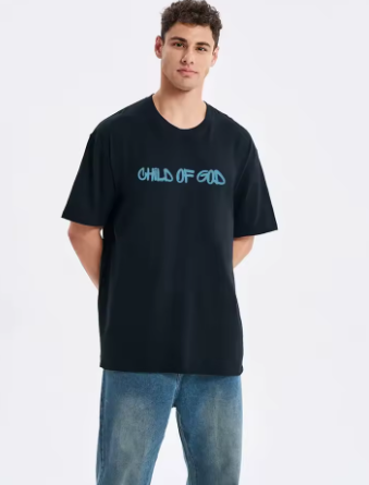 Child of God Christian Classic Casual T-Shirt Blue