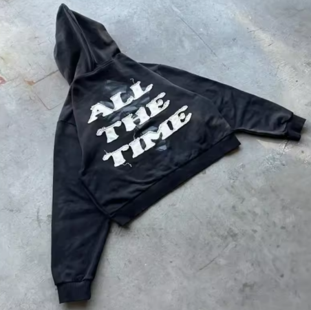 "God Is Good All The Time" Zip-up Hoodie/Jacket Black